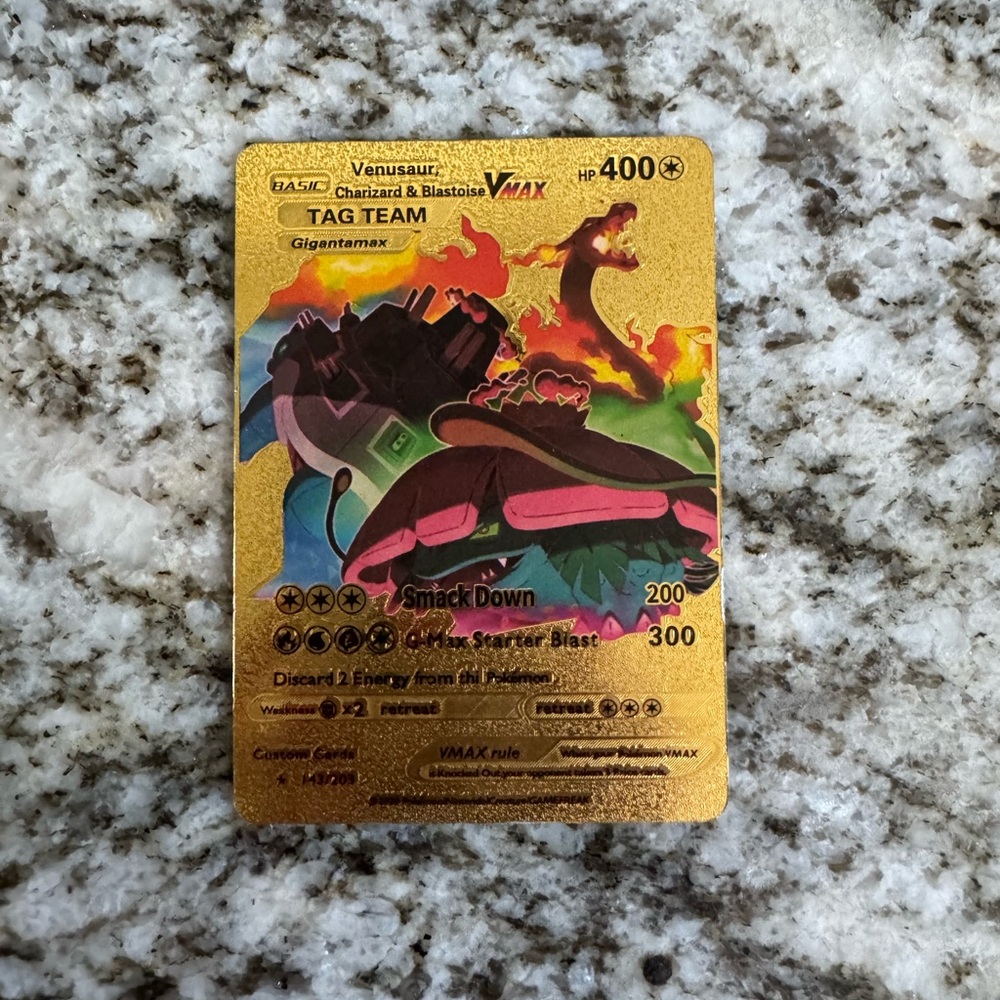 Pokemon Gold Tag Team Card